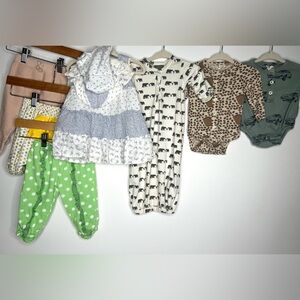 Lot Baby 0-3, 3-6 Mo | Kate Quinn, Matilda Jane, Gap | Sleep Sac, Pant, Onesie